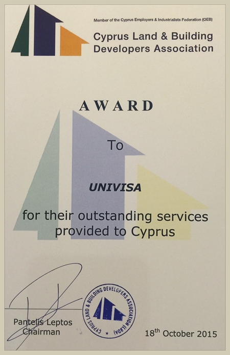 永銘國際榮獲塞浦路斯卓越服務(wù)獎(jiǎng)