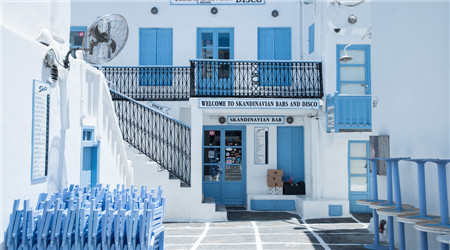 藍白的圣托里尼